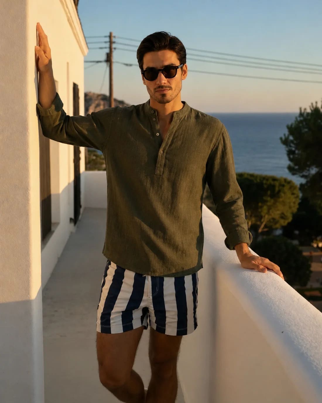 CASUAL LINEN HENLEY CASUAL LINEN HENLEY