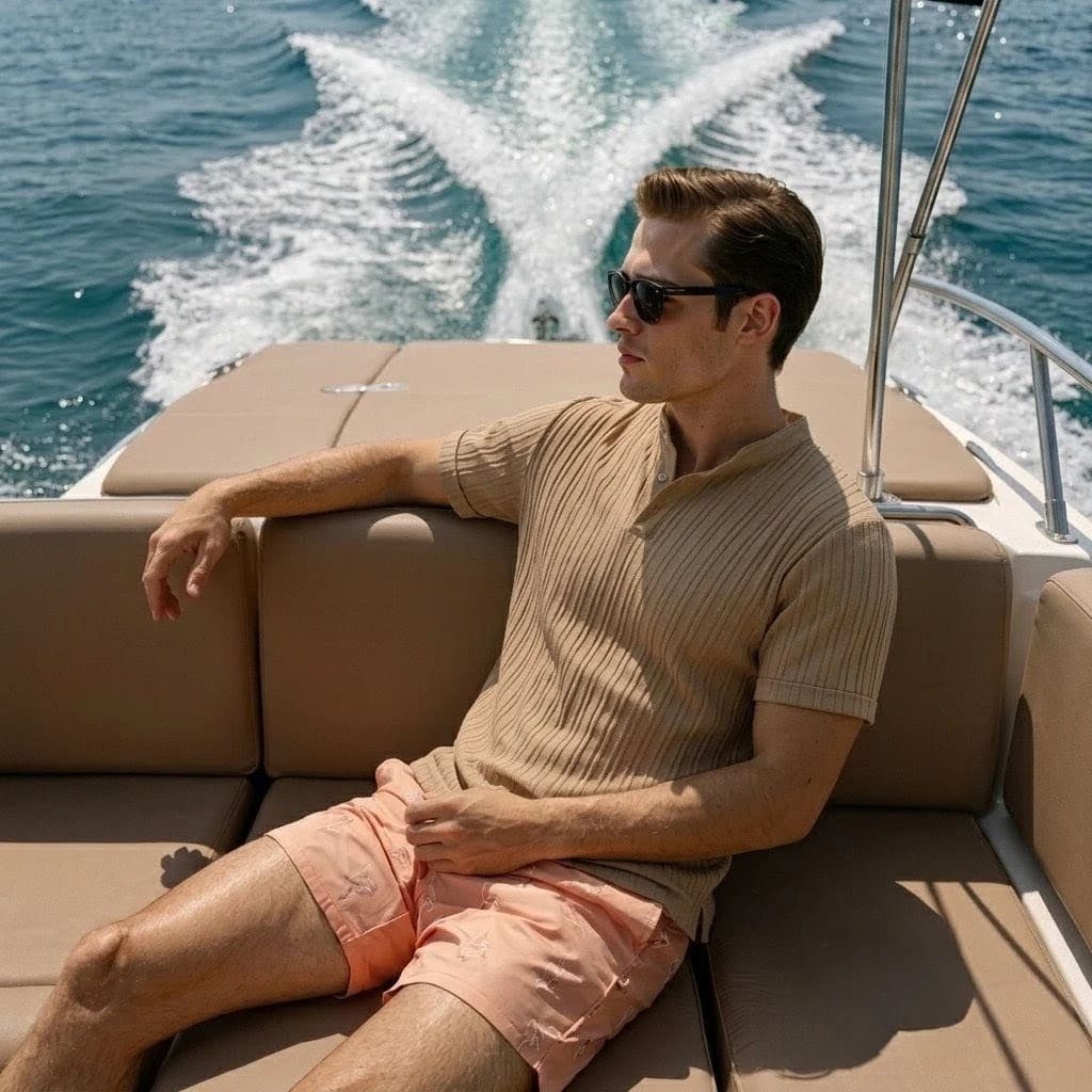 HAWAIIAN LINEN HENLEY HAWAIIAN LINEN HENLEY
