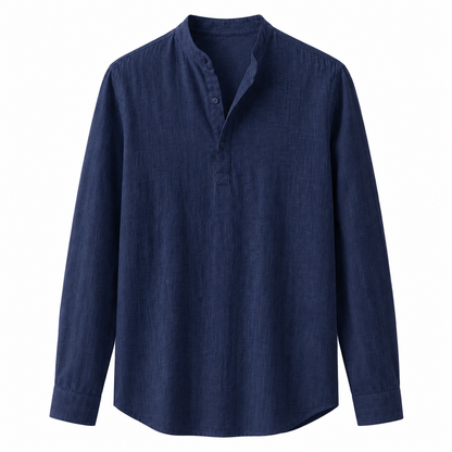CASUAL LINEN HENLEY CASUAL LINEN HENLEY
