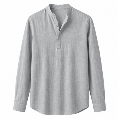 CASUAL LINEN HENLEY CASUAL LINEN HENLEY