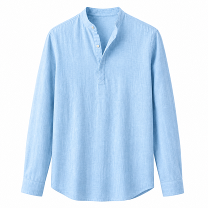 CASUAL LINEN HENLEY CASUAL LINEN HENLEY