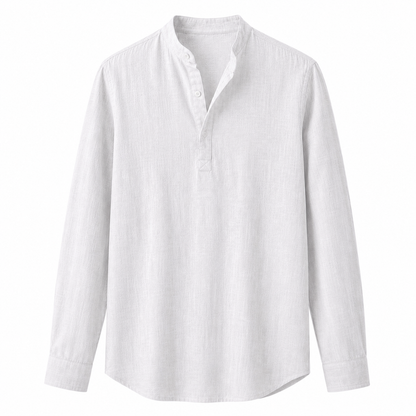 CASUAL LINEN HENLEY CASUAL LINEN HENLEY