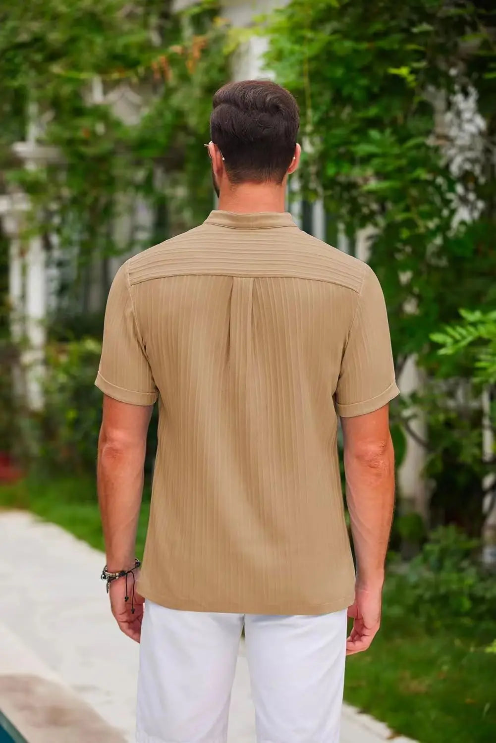 HAWAIIAN LINEN HENLEY