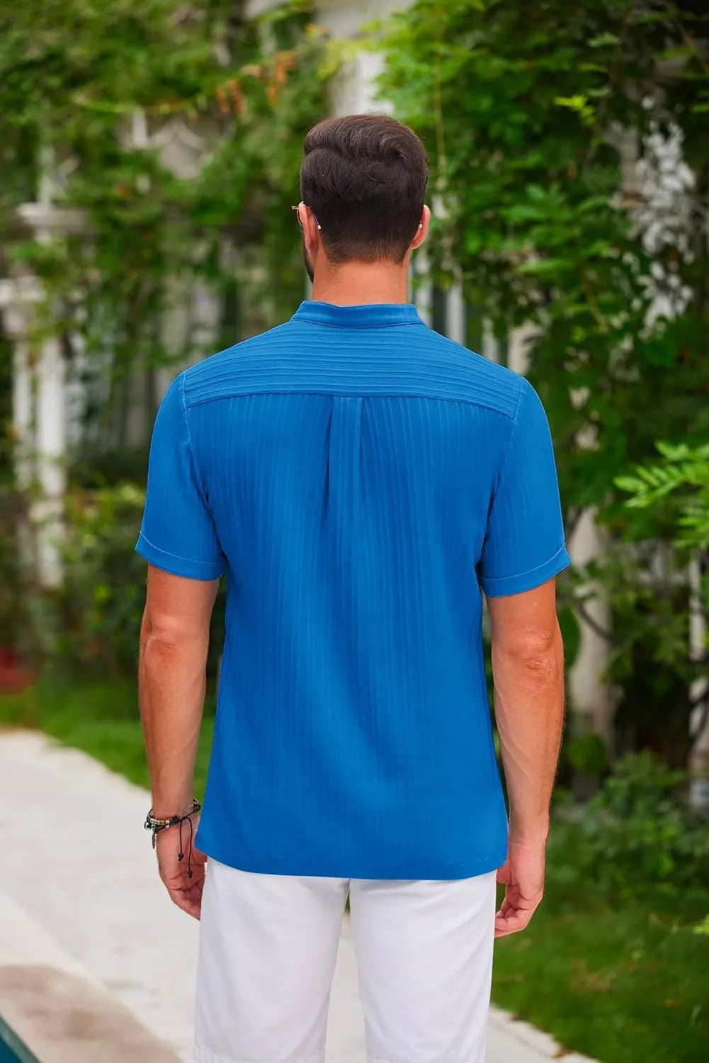 HAWAIIAN LINEN HENLEY