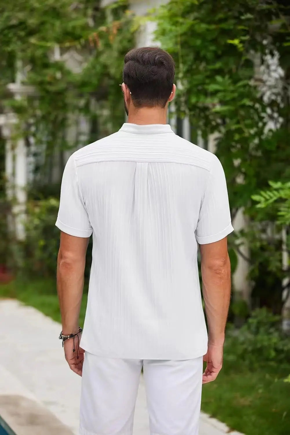 HAWAIIAN LINEN HENLEY
