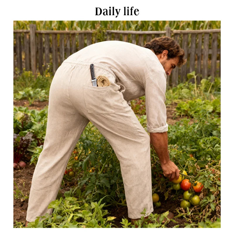 CLASSIC LINEN TROUSERS