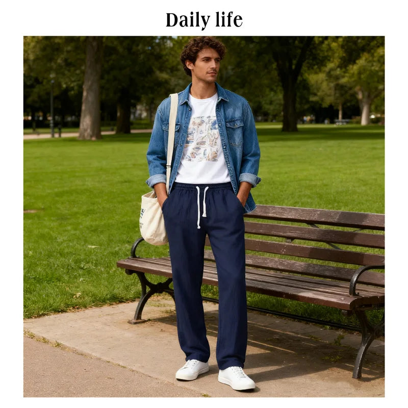 CLASSIC LINEN TROUSERS