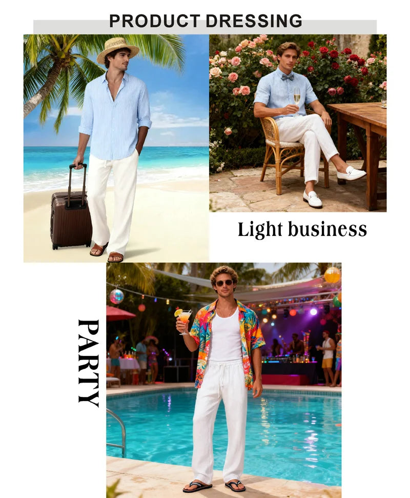 CLASSIC LINEN TROUSERS