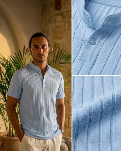 HAWAIIAN LINEN HENLEY HAWAIIAN LINEN HENLEY